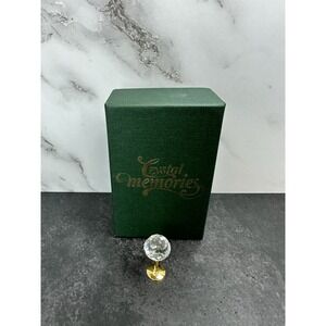 Swarovski Crystal Figurine Crystal Memories Wine Glass 18K Gold Plated 169